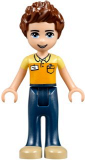 LEGO frnd138 Friends Daniel, Dark Blue Trousers, Orange and Bright Light Yellow Polo Shirt